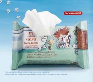 Banho de gato lenços de limpeza